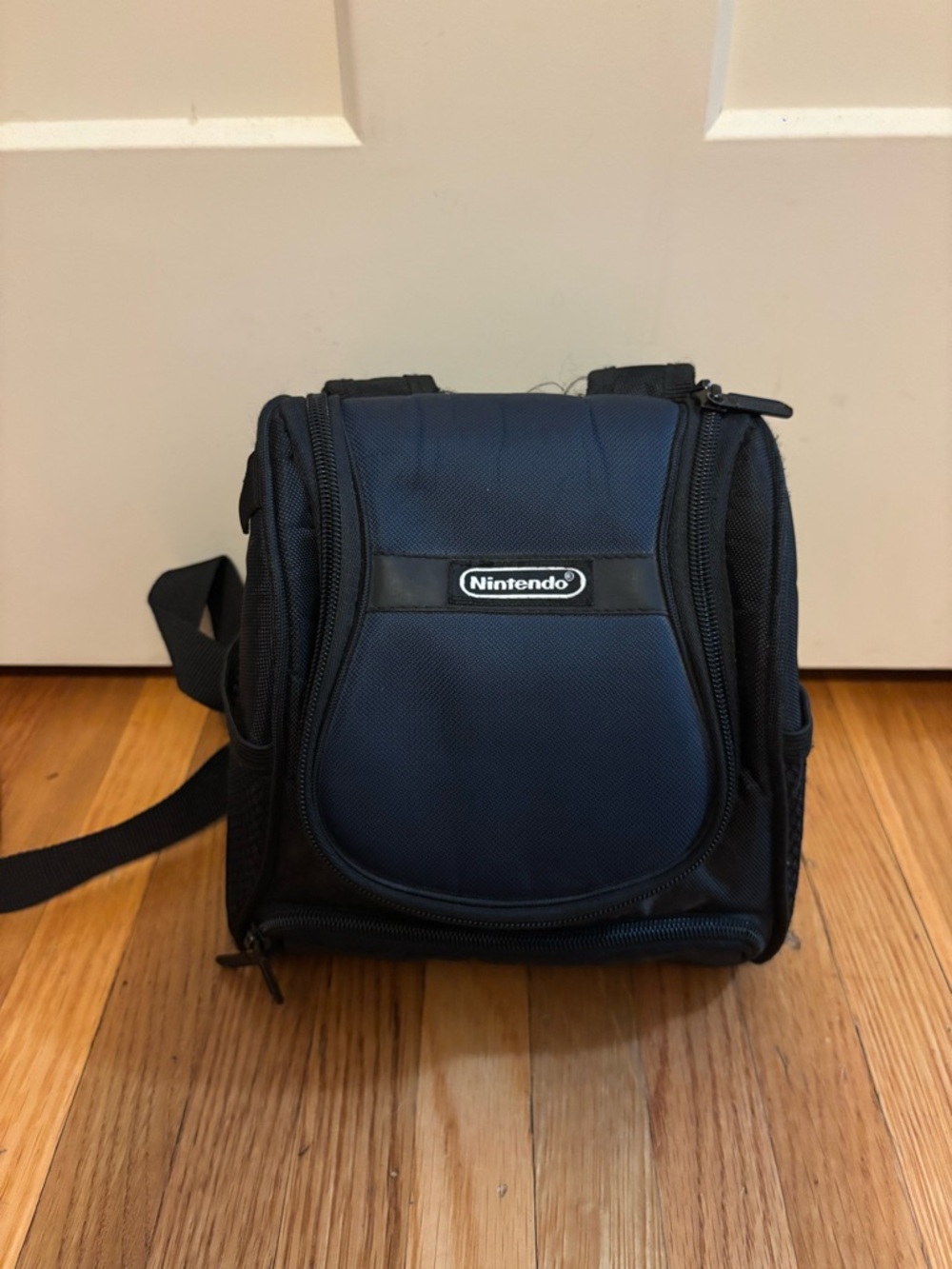 Nintendo Gameboy Mini Backpack Travel Carrying Case OEM Black Navy Bag DS 3DS
